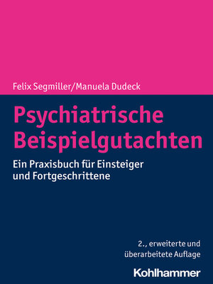 cover image of Psychiatrische Beispielgutachten